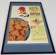 Woody Woodpecker 1958 Rice Krispies Framed 11x17 ORIGINAL Advertising Po... - $69.29