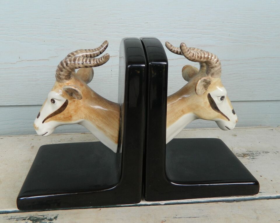 Pair of Vintage Fitz and Floyd Gazelle Bookends - $122.55