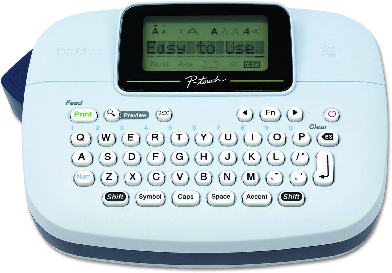 Brother P-Touch, Ptm95, Handy Label Maker, Navy Blue, Blue Gray, 9 Type ... - $37.95