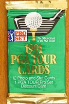 Vintage Sealed Pack 1991 Official PGA Tour GOLF Trading Cards Pro Set - $4.20