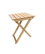 Handmade WOODEN FOLDING STOOL - Portable, Space-Saving, Durable Seat For... - $80.41 CAD