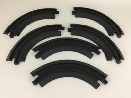 GeoTrax Train Rail &amp; Road System 6pc Lot Replacement Track Pieces Fisher Price - £17.09 GBP