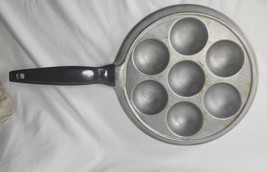 Vintage Nordic Ware Danish Ebelskiver Pan Apple Pancake Balls Cookware 9&quot; Iron - £29.96 GBP