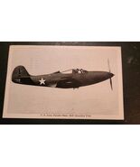 US Army Pursuit Plane Bell Airacobra P-39 Postcard 1945 Great Bend KS Or... - $8.99