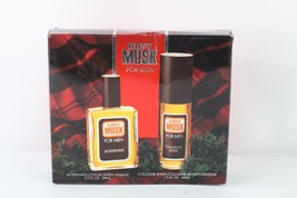 Deadstock Vtg 90s Coty Musk Men Cologne Spray Aftershave Gift Set 1.5 oz... - £55.15 GBP