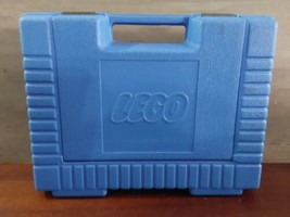 Vintage LEGO 1985 Blue Plastic Storage Carrying Case 13x9x3&quot; Briefcase S... - $23.18