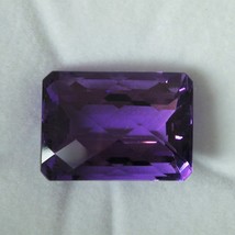 Natural Amethyst African Octagon Checkerboard Cut 18X13mm Grape Purple Color VVS - £570.39 GBP