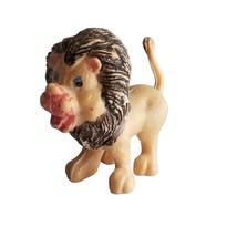 Vintage Lion Hong Kong Figure Plastic Boy Lion Jungle Animal Toy Diorama - £7.08 GBP