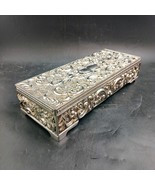 c.1992 Godinger Silver-Plated Jewelry Box, 9&quot;x3.5&quot;x2&quot; ALTERED Selling OBO - $18.00