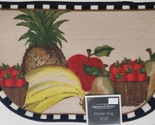 Printed Nylon Rug (16&quot;x24&quot;) FRUITS,BANANAS,STRAWBERRIES,PINEAPPLE, D Sha... - $15.83