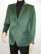 Mens BASSIRI Velvet Sports Coat Grammy Award, LEONARDI J1042 Hunter Green image 6