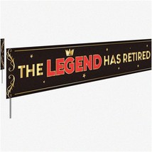 RetireMentor: Grand Farewell Yard Sign &amp; Photo Booth Prop - 112&quot; x 19&quot; Retired L - $32.66