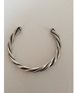 BEAUTIFUL .925 SOLID SILVER TWISTED CHOCKER NECKLACE - £66.84 GBP