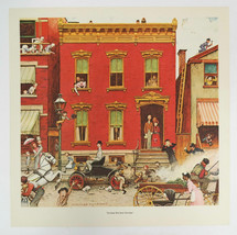 Vtg Norman Rockwell Litho Print Art Street Was Never The Same Old Ford Model Car - £18.49 GBP