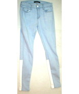 New $325 Designer J Brand Jeans Womens 28 Stepped Back Light Blue White ... - £277.64 GBP