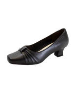Peerage Cici Women&#39;s Wide Width Leather Low Heel Dress Pumps - £78.65 GBP