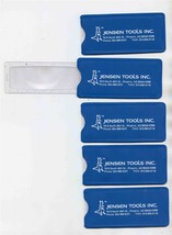 5 Jensen Tools 2X Plastic Pocket Magnifier with mm and inch ruler - £13.98 GBP
