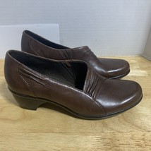 Clarks Shoes Women&#39;s Size 8.5M Brown Leather - Comfortable - Clean - $21.46
