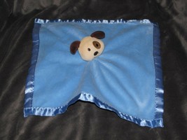 Baby Essentials Blue Satin Puppy Dog Rattle Security Blanket - $34.64