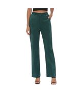 Avec Les Filles Women&#39;s Satin Side Stripe Velvet Pants Forest Green, Siz... - $1,659.82 MXN