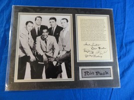 Matted Ratpack Autographed Photo Reprint Ready For Framing Frank Sinatra 11X14 - £21.89 GBP
