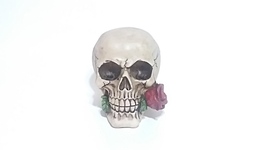 Tango Rose Skull Figurine - $14.95