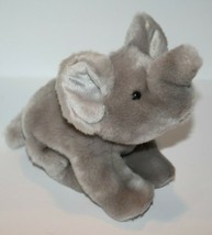 Aurora Plush Gray Elephant 10&quot; Beanbag Cuddly Baby Grey Stuffed Animal Soft Toy - £9.31 GBP