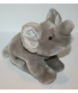Aurora Plush Gray Elephant 10&quot; Beanbag Cuddly Baby Grey Stuffed Animal S... - £9.30 GBP