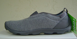 New Crocs Gray Mary Jane Slip On Gray Loafers Size 7 W Wide - £43.91 GBP