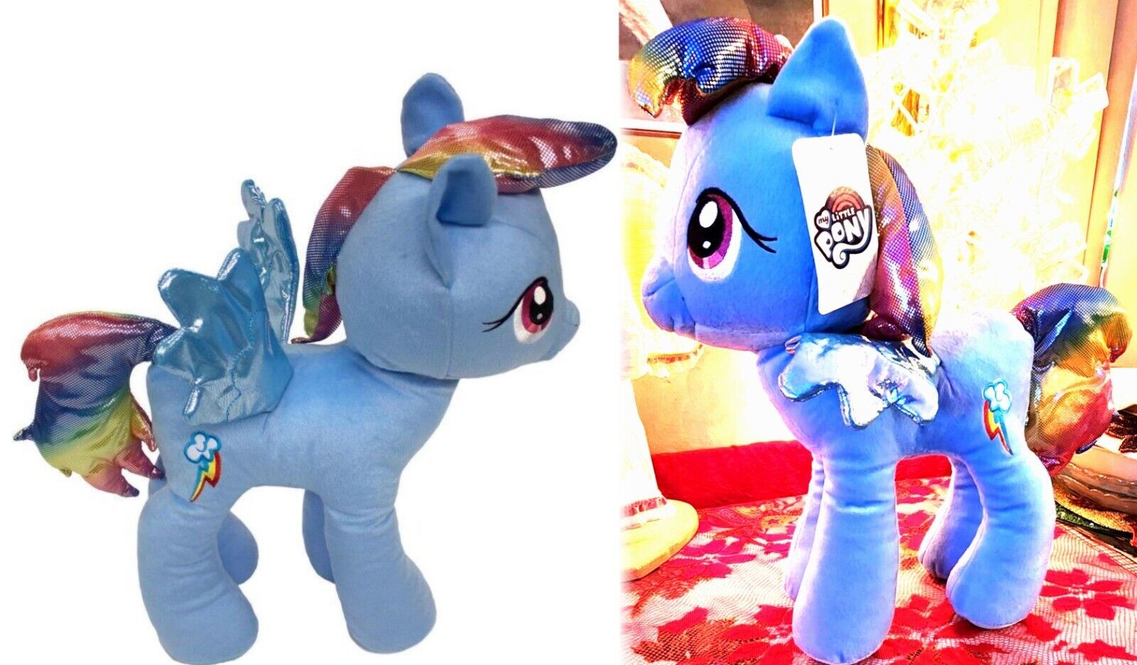 Primary image for My Little Pony 'Rainbow Dash" Cuddle Pillow Buddy Large 19" Plush Hasbro MLP New