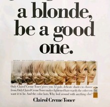 1966 Clairol Creme Hair Toner Advertisement Blonde Color Treatment HM2O - $29.99