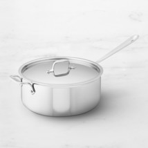 All-clad D3 Stainless 3-ply Bonded 6-qt Deep Saute Pan with Lid - £87.76 GBP