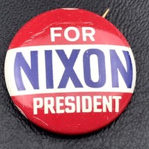 Nixon For President Pin Button Political Small Election Presidential USA... - £7.93 GBP