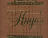 Hugo&#39;s 15th Anniversary Menu Certificate and More Hyatt Regency Hong Kon... - $126.72