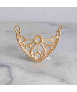 Bronze Cathedral Rose Window Pendant Festoon 23x28mm VNS7183 - €21,31 EUR