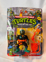 1991 Playmates MAKE MY DAY LEO TMNT Action Figure Sealed Blister Pack Unpunched - £47.44 GBP