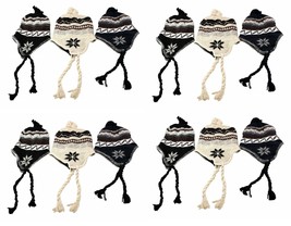 12 Piece Wholesale Lot Unisex Peruvian Ski Hat Warm Winter Lined Gift As... - $468.67 MXN