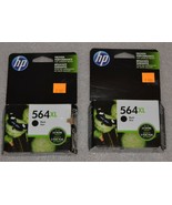 HP 564 xl ink cartridge black 2 pack Exp 09/2018 - £29.57 GBP