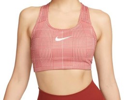 Nike Women&#39; Swoosh Medium-Support Removable Padded Printed Sports Bra FJ1823-655 - £32.99 GBP