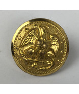 Heavy Gold Washed US Military Uniform Button - Waterbury Button Co. Conn. - $27.39 CAD