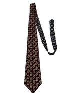 Vintage Tommy Hilfiger Silk Tie Burgundy Paisley Italy Made Classic Designer - $19.80