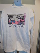 Vineyard Vines White Whale Skiing W/Fireplace Preppy Pocket LS Shirt Siz... - $22.00