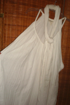 Mara Hoffman M Organic Cotton Crinkled Gauze Belted Maxi Dress White - £73.14 GBP