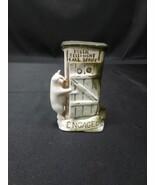 Antique German Fairing Pig OutHouse Bud Vase Engaged German Souvenir Pri... - $27.73