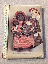 McCall&#39;s 5740 Sewing Pattern, Set of Dolls in Two Sizes with Blue Transfer - £7.72 GBP