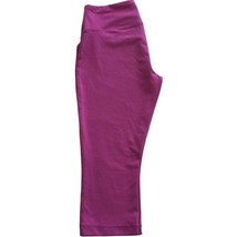 Reebok Womens Play Dry Size XS Purple Lilac With Logo Athletic Capris Pants - $26.87