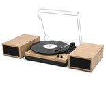 Wireless Vinyl Record Player With External Speakers, 3-Speed Belt-Drive ... - £81.52 GBP