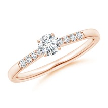 ANGARA Lab-Grown Ct 0.33 Solitaire Diamond Engagement Ring in 14K Solid Gold - £599.61 GBP