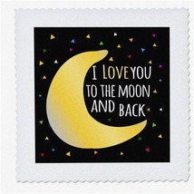 Moonlit Starry Love - Quilt Square, 6x6-inch - $24.74