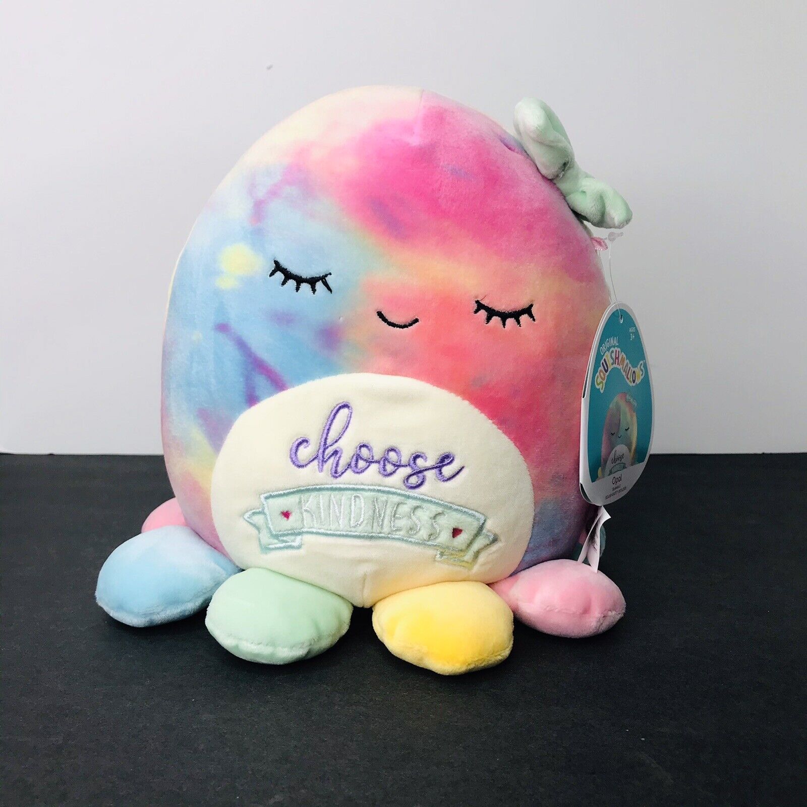 Primary image for Squishmallows Choose Kindness Opal Octopus 8” Plush Tie Dye Kelly Toy New NWT